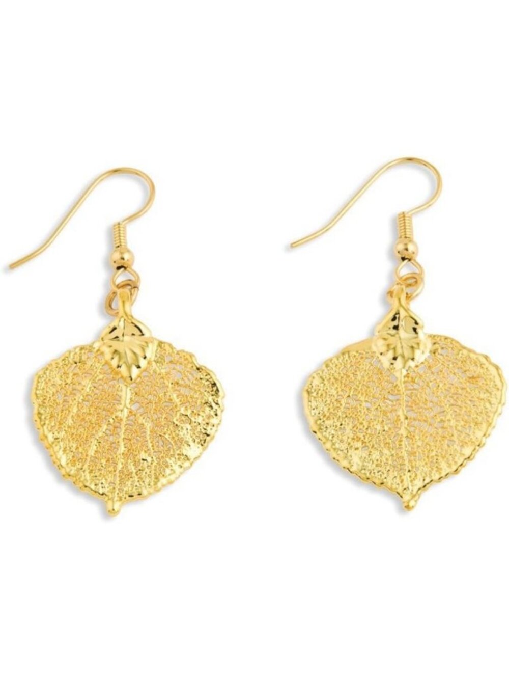 Elegant 24K Gold Dipped Dangle Earrings - Stylish, Lightweight, Perfect for Any